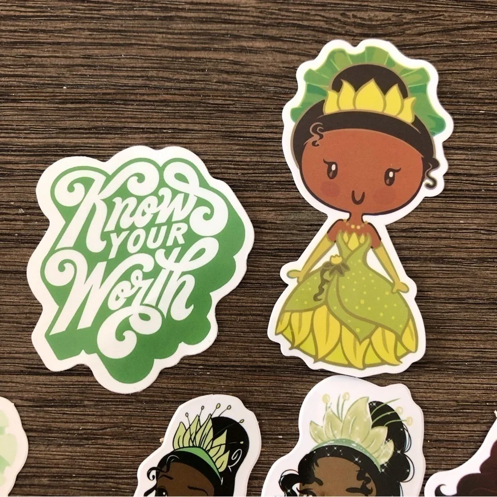 Disney Sticker pack: Tiana, Moana, and Pocahontas